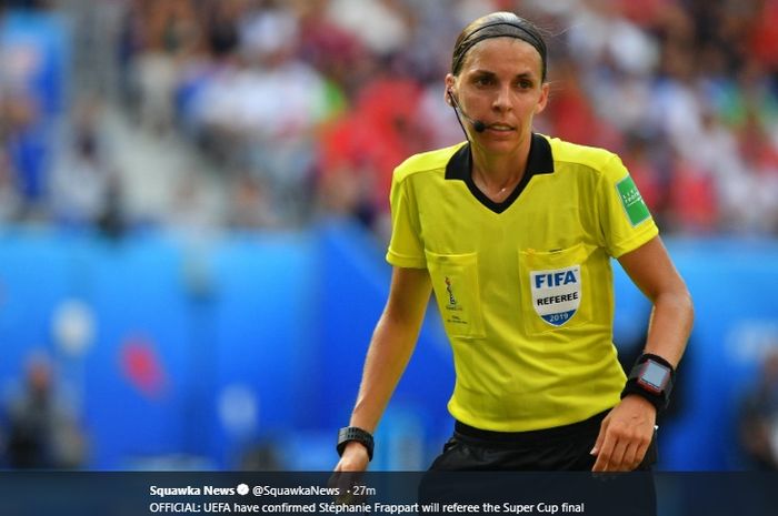 UEFA menunjuk Stephanie Frappart sebagai wasit pertandingan Liverpool vs Chelsea di Piala Super Eropa 2019 pada 14 Agustus 2019.