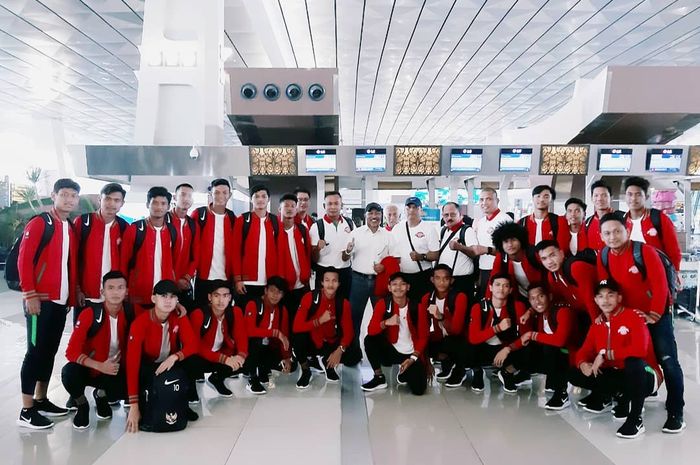 Timnas U-18 Indonesia berangkat ke Vietnam untuk gelaran Piala AFF U-18 2019