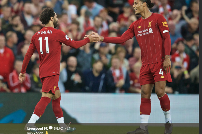 Mohamed Salah dan Virgil Van Dijk