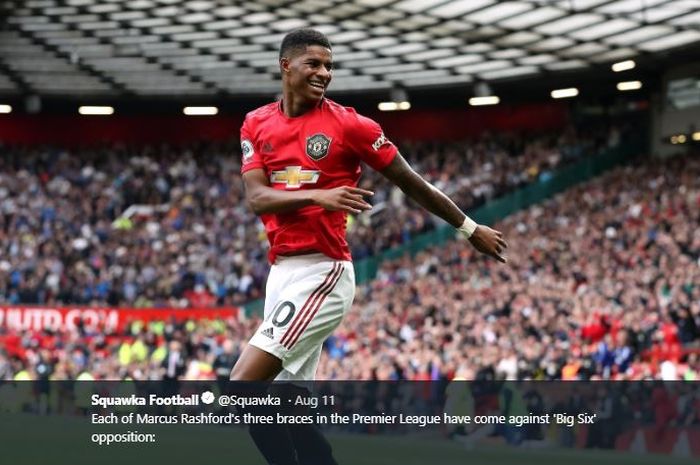 Penyerang Manchester United, Marcus Rashford.