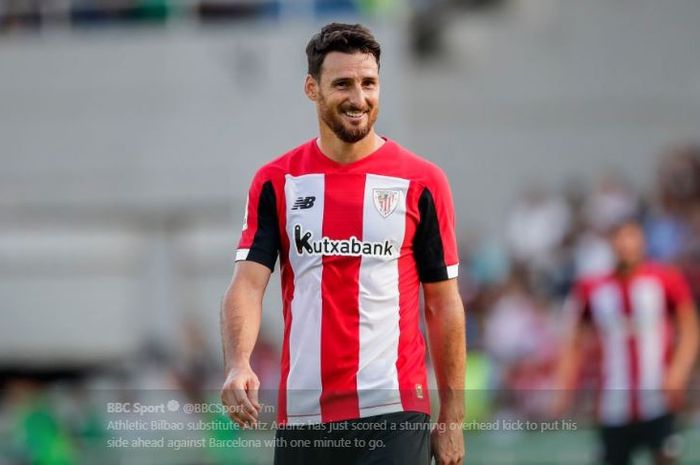 Penyerang Athletic Bilbao, Aritz Aduriz.