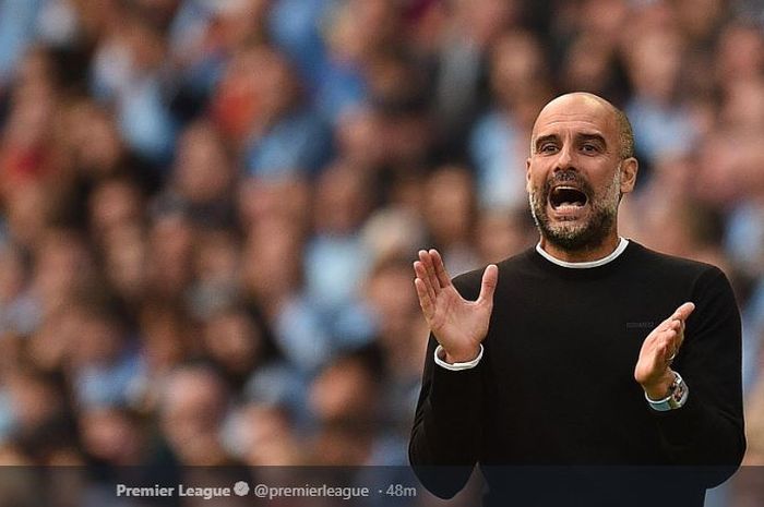 Pelatih Manchester City, Pep Guardiola.