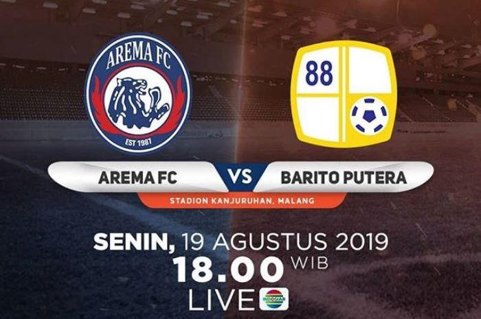 Arema FC vs Barito Putera