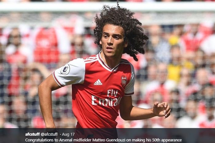 Gelandang tengah milik Arsenal, Matteo Guendouzi.