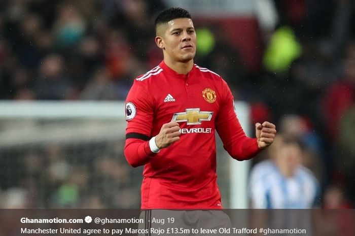 Bek tengah Manchester United, Marcos Rojo.