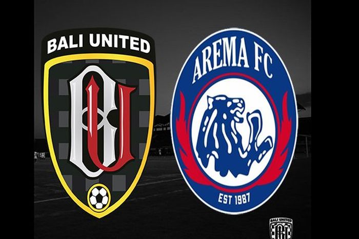 Kolase logo Bali United dan Arema FC