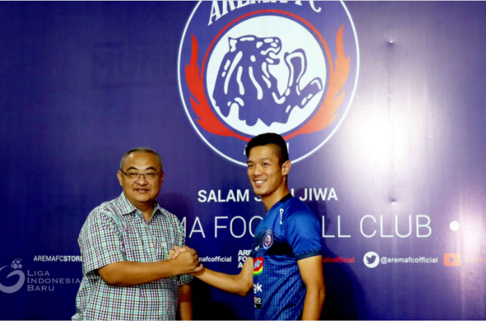 Pemain baru Arema FC Takafumi Akahoshi