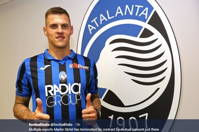 Mantan bek Liverpool, Martin Skrtel, yang memutuskan bergabung dengan Atalanta memilih memutuskan kontrak padahal baru 3 minggu bergabung.