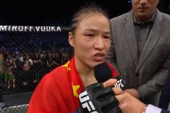 Zhang Weili menjadi juara UFC pertama asal China setelah mengalahkan Jessica Andrade pada Sabtu (31/8/2019).