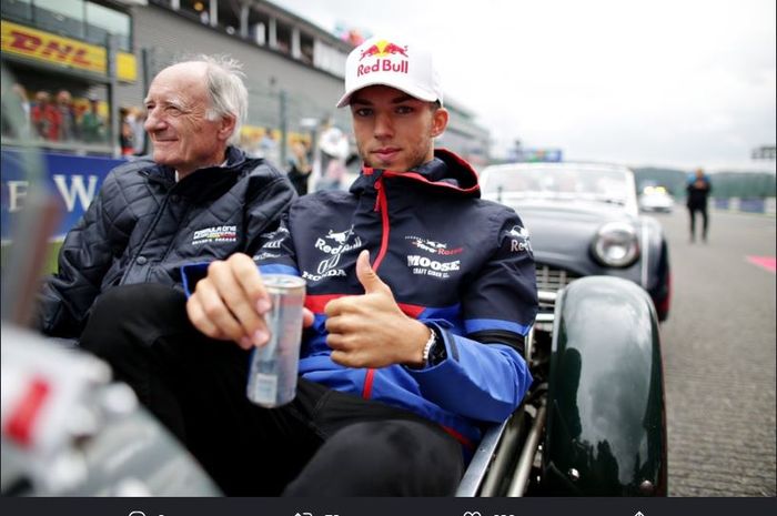 Pembalap Toro Rosso, Pierre Gasly, ketika tampil dalam F1 GP Belgia 2019, Minggu (1/9/2019) malam WIB.