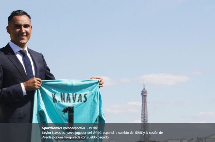 Kiper baru Paris Saint-Germain, Keylor Navas