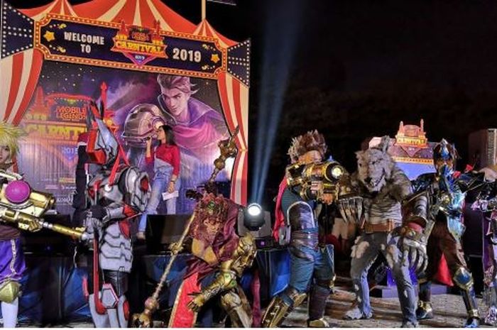 Kemeriahan acara Mobile Legends: Bang Bang (MLBB) Indonesia Carnival 2019.