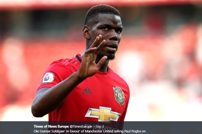 Gelandang tengah Manchester United, Paul Pogba.