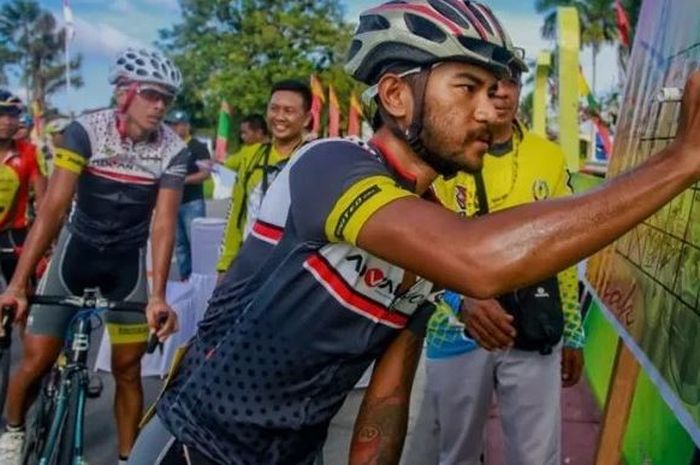 Para pembalap bersiap untuk mengikuti Tour de Siak 2019 yang akan digelar pada tanggal 18-22 September 2019.