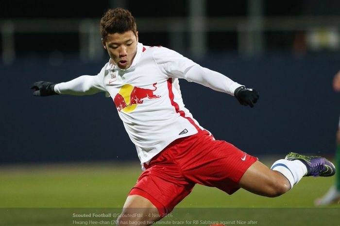 Penyerang Red Bull Salzburg asal Korea Selatan, Hwang Hee-chan.