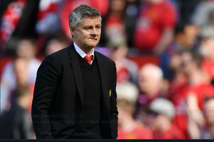 Pelatih Manchester United, Ole Gunnar Solskjaer.