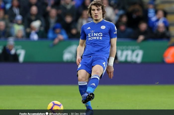 Bek tengah milik Leicester City, Caglar Soyuncu, dikabarkan masuk daftar buruan Manchester City.