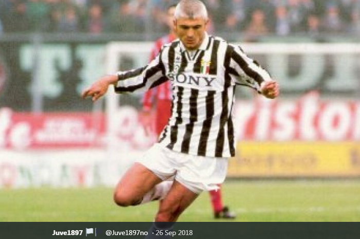 Striker Juventus era 90-an, Fabrizio Ravanelli.