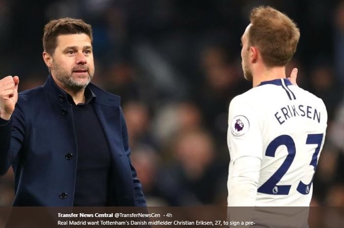 Mauricio Pochettino dan Christian Eriksen dikabarkan menjadi target utama Real Madrid.