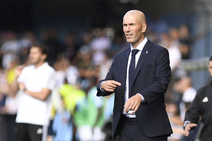 Pelatih Real Madrid, Zinedine Zidane.