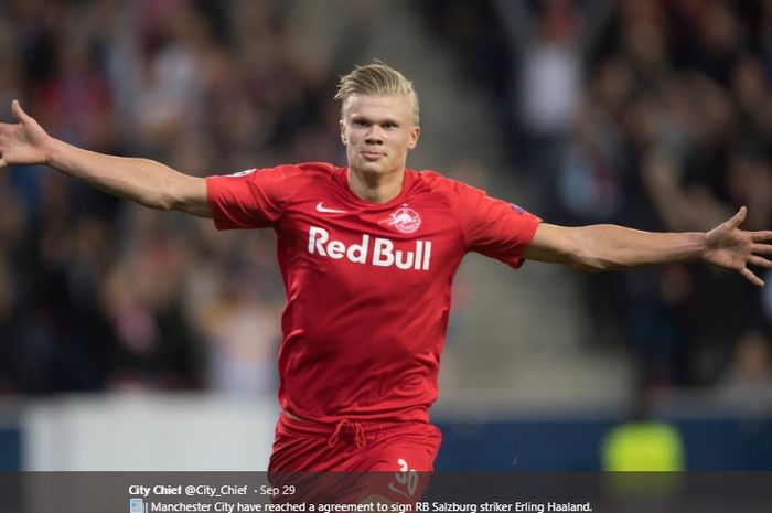 Striker Red Bull Salzburg, Erling Braut Haaland.