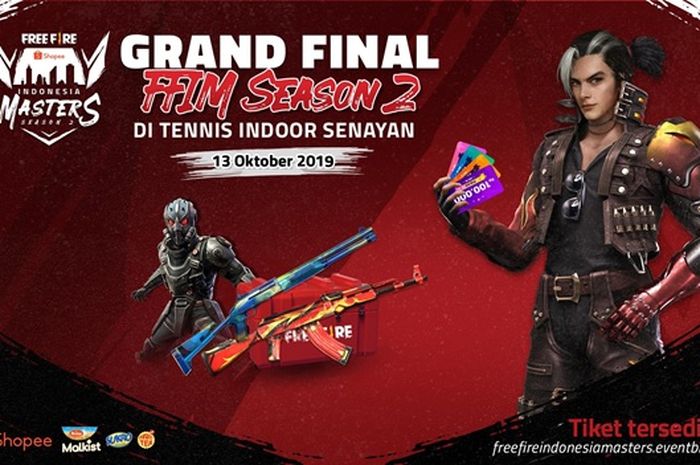 Piala Presiden eSports 2020 dan Grand Final Free Fire Shopee Indonesia Masters Season 2 akan berlangsung di Tennis Indoor Senayan pada Minggu (13/10/2019).