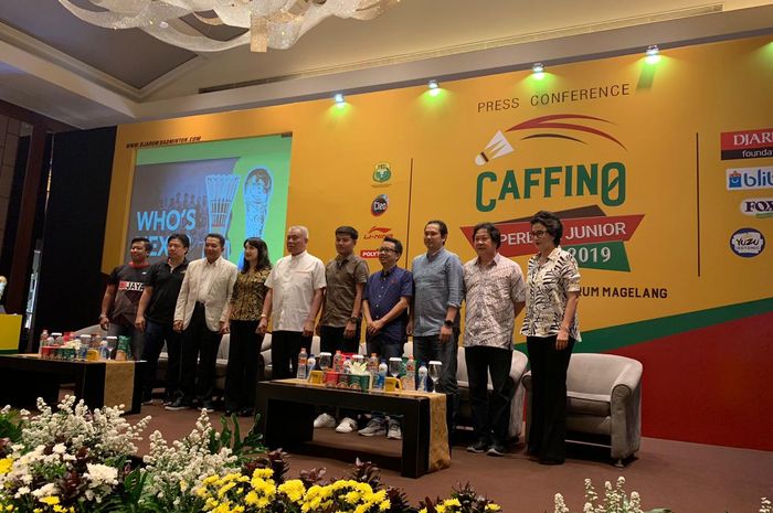 Perwakilan klub peserta Superliga Junior 2019 pada konferensi pers di Jakarta, Rabu (9/10/2019).