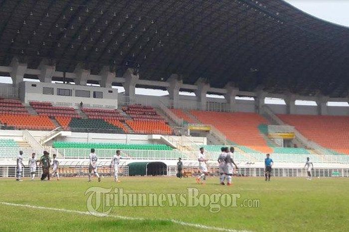 Timnas U-19 Indonesia mampu menahan imbang tim PS Tira Persikabo dengan skor 0-0 dalam laga uji coba yang dihelat di Stadion Pakansari, Cibinong, Kabupaten Bogor, Sabtu (12/10/2019).