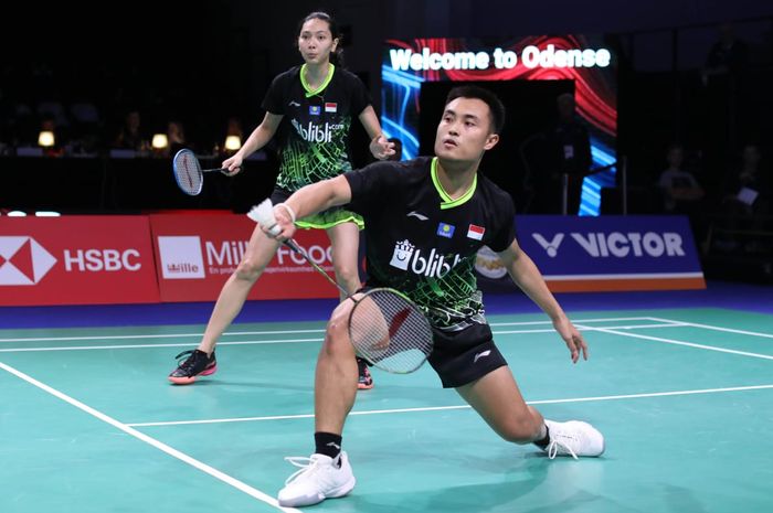 Pasangan ganda campuran Indonesia, Hafiz Faizal/Gloria Emanuelle Widjaja, tampil pada babak pertama Denmark Open 2019, Rabu (16/10/2019).