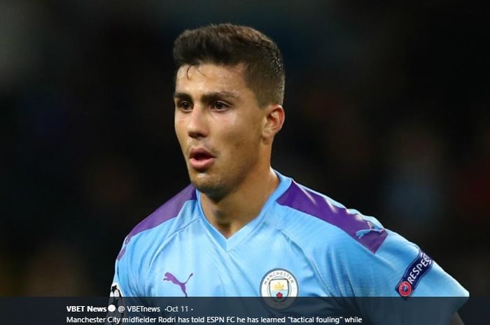 Gelandang bertahan anyar Manchester City, Rodri Hernandez.