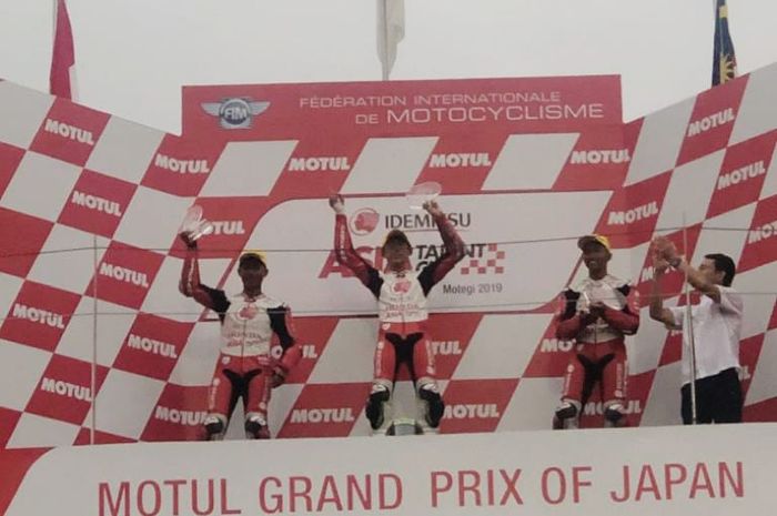 Pembalap Astra Honda Racing Team,  Afridza Munandar, menjadi runner-up pada balapan pertama Asia Talent Cup (ATC) seri kelima di Sirkuit Twin Ring Motegi, Jepang, Sabtu (19/10/2019).