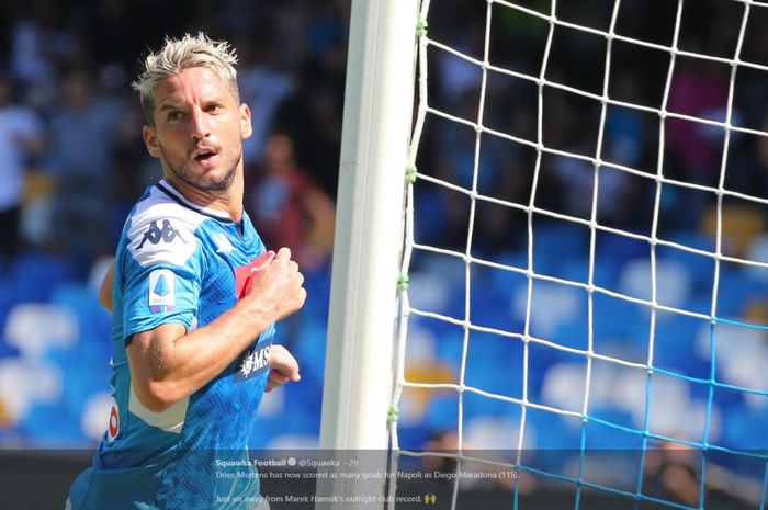 Penyerang Napoli, Dries Mertens.