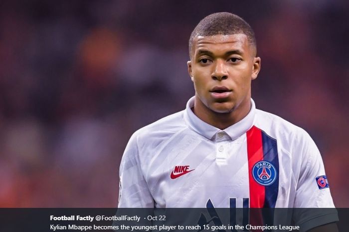 Penyerang muda milik Paris Saint-Germain, Kylian Mbappe.