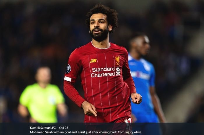 Penyerang Liverpool, Mohamed Salah.