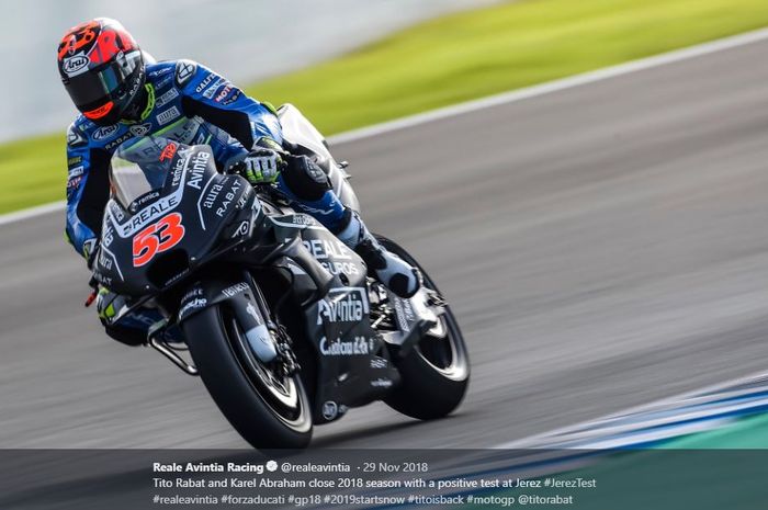 Pembalap tim Reale Avintia Racing, Tito Rabat