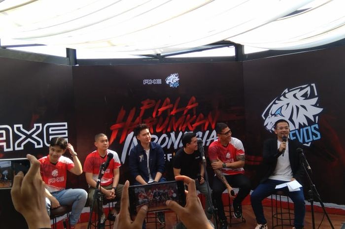 Pengumuman pemenang Kompetisi Nasional Free Fire kolaborasi AXE dan EVOS eSports, Jumat, (8/11/2019) di Baxter Smith, Jakarta Selatan.