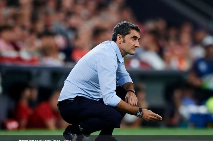 Pelatih Barcelona, Ernesto Valverde.