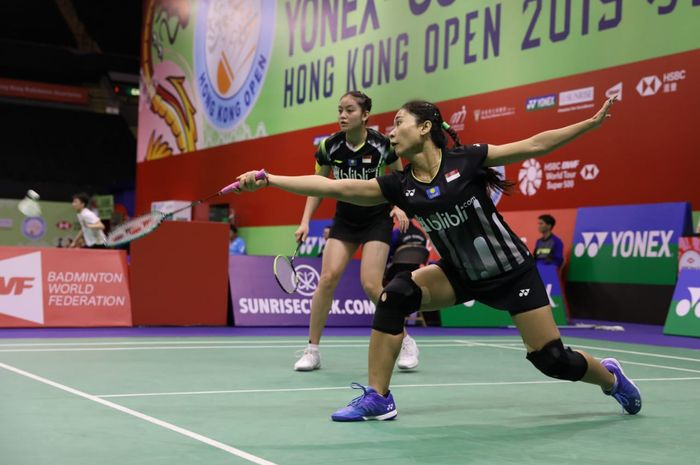 Ni Ketut Mahadewi Istarani/Tania Oktaviani Kusumah pada turnamen Hong Kong Open 2019, Selasa (12/11/2019)