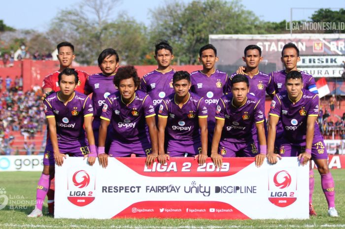 Skuad Persik Kediri saat berlaga di Liga 2 2019.