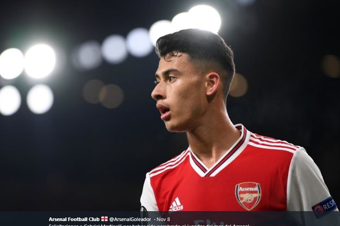 Penyerang muda Arsenal, Gabriel Martinelli.