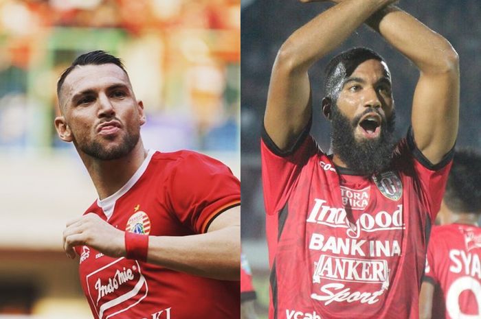 Marko Simic (kiri) dan Sylvano Comvalius (kanan, saat membela Bali United).