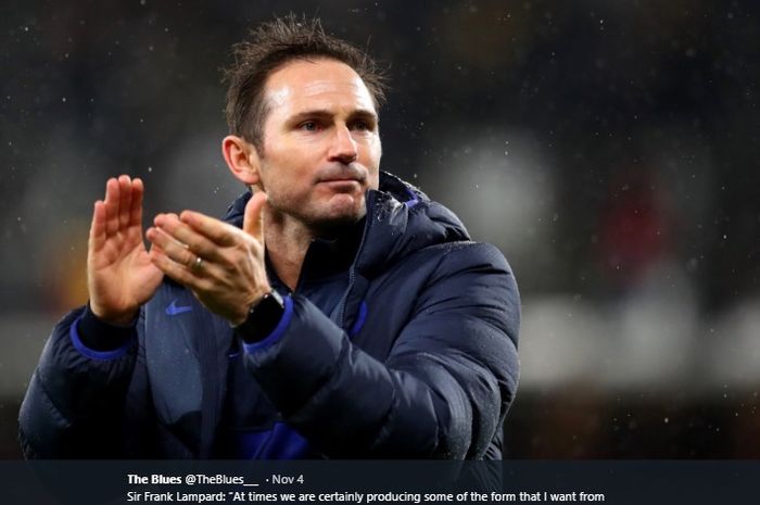 Pelatih Chelsea, Frank Lampard.