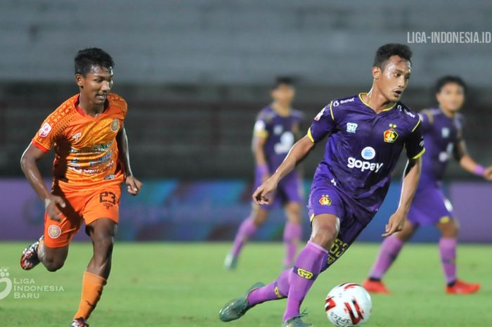 Suasana pertandingan Persik melawan Persiraja di babak semifinal Liga 2 2019, Jumat (22/11/2019).