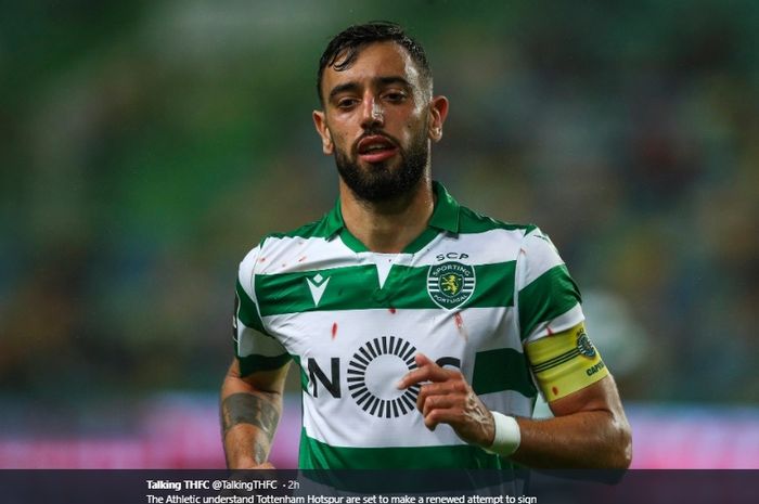 Gelandang serang Sporting CP, Bruno Fernandes.