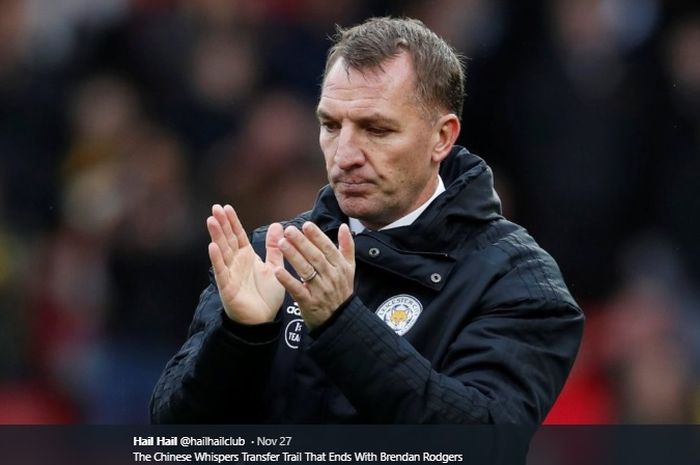 Pelatih Leicester City, Brendan Rodgers, dikabarkan diincar oleh Arsenal.