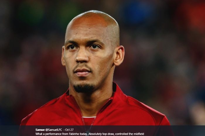 Gelandang tengah Liverpool, Fabinho.