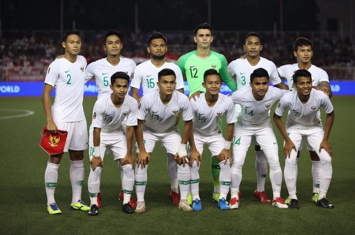 Skuat timnas U-22 Indonesia melawan Vietnam