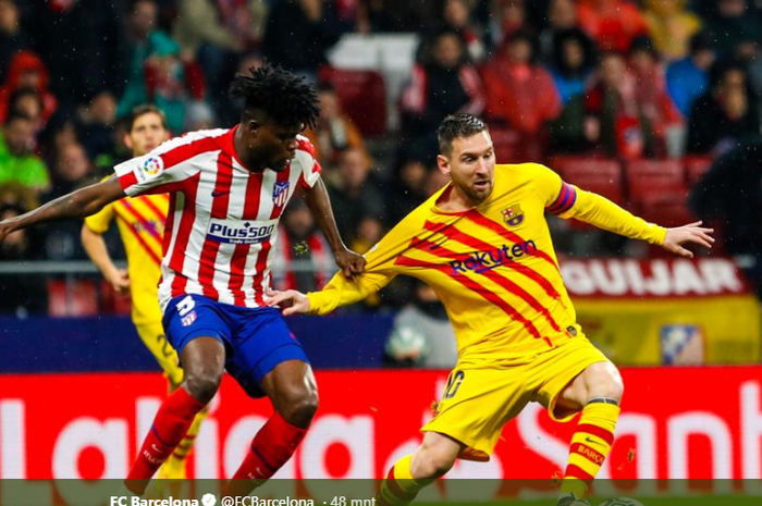 Laga Atletico Madrid kontra Barcelona pada pekan ke-15 Liga Spanyol, Minggu (1/12/2019) di Stadion Wanda Metropolitano.