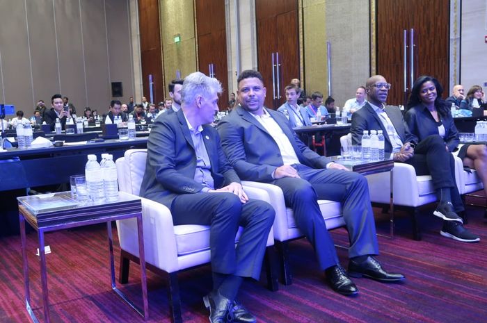 Ronaldo Luiz Nazario saat menghadiri Asia Sports Industry Awards and Conference 2019, Selasa (3/12/2019) di Manila, Filipina