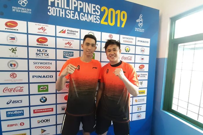 Ganda putra Ade Yusuf/Wahyu Nayaka menjadi penentu kemenangan 3-1 Indonesia atas Malaysia di final bulu tangkis beregu SEA Games 2019, Rabu (4/12/2019).